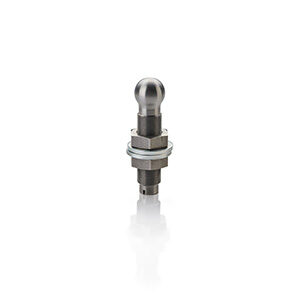 20mm Diameter / M16 x 0.75 x 77mm lg Ball Mounting Screws Round End