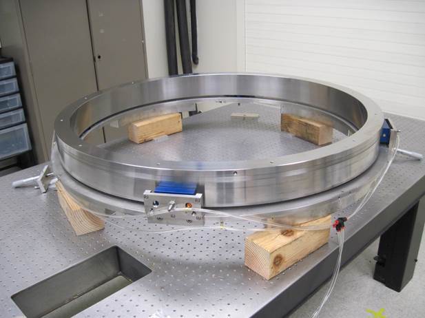 Air-bearing based rotary encoder for the Keck Observatory.