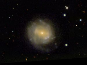 Image capturing the birth of a black hole or neutron star by The Keck Telescope employing New Way air bearings.