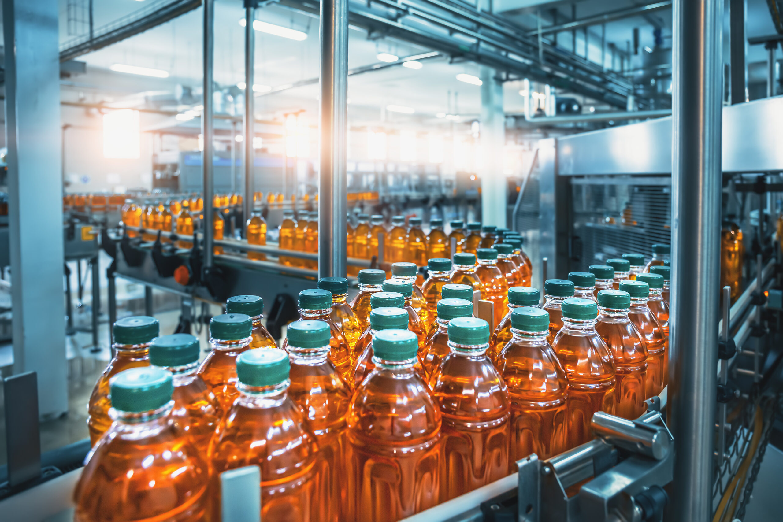 Beverage line packaging juice