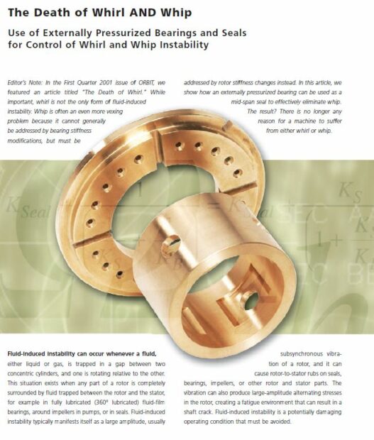 Revolutionary Solution to Fluid-Induced Instability: Externally Pressurized Bearings and Seals